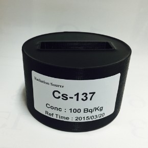 QSF104m용/휴대용방사능측정기 결과 확인용/Cs-137 표준방사성물질